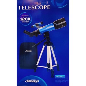 تلسکوپ طبیعتگردی به همراه کوله پشتی مدل AOMEKIE AO2017 70mm Refractor Telescope_اسباب بازی