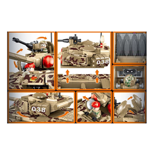 لگو تکنیک تانک جنگی 954 قطعه MILITARY TANK BLOCK BUILDING 8038_اسباب بازی