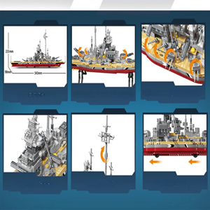 لگو تکنیک ناو جنگی 1608 قطعه Bismarck Class Battleship 82003_اسباب بازی