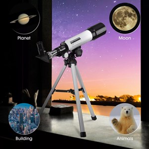 تلسکوپ طبیعتگردی به همراه کوله پشتی مدل AOMEKIE AO2013 50mm Refractor Telescope_اسباب بازی