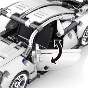 لگو تکنیک ماشین پورشه 492 قطعه مدل JIQILE 48002_اسباب بازی