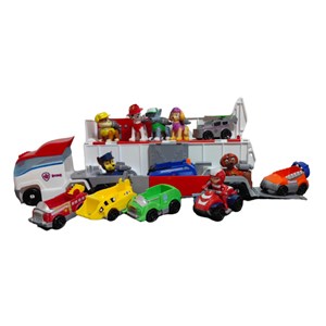 ست اسباب بازی کامیون سگ های نگهبان به همراه 7 فیگور_اسباب بازی