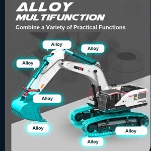 بیل مکانیکی کنترلی بزرگ هوینا مقیاس 1:14 مدل HUINA 1594_اسباب بازی