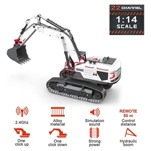 بیل مکانیکی کنترلی بزرگ هوینا مقیاس 1:14 مدل HUINA 1594_اسباب بازی