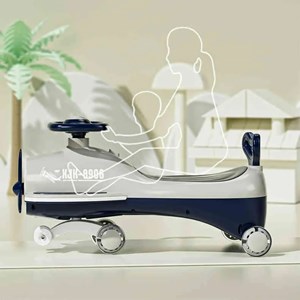 سه چرخه پلاسماکار چراغدار و موزیکال طرح هواپیما (لوپ کار)_اسباب بازی