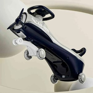 سه چرخه پلاسماکار چراغدار و موزیکال طرح هواپیما (لوپ کار)_اسباب بازی