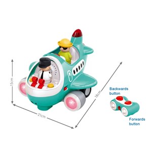 اسباب بازی موزیکال هواپیما کنترلی هولی تویز مدل HA999500_اسباب بازی