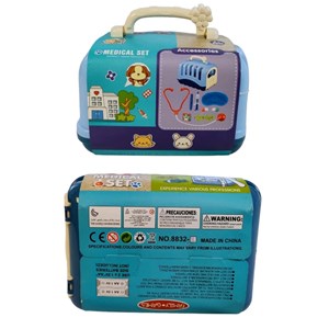 اسباب بازی سگ خانگی به همراه قفس و وسایل دامپزشکی مجموعه 10 عددی_اسباب بازی