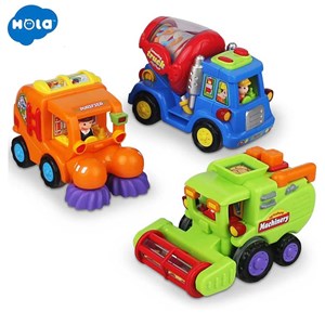 پک سه تایی ماشین اسباب بازی هولی تویز Hola Toys_اسباب بازی