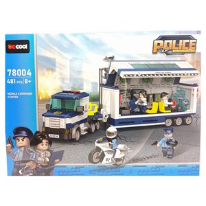 لگو سیتی کامیون فرماندهی سیار پلیس 481 قطعه مدل 78004 DECOOL Police Station City_اسباب بازی