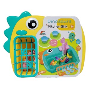 اسباب بازی سینک ظرفشویی مدل دایناسور همراه با وسایل_اسباب بازی