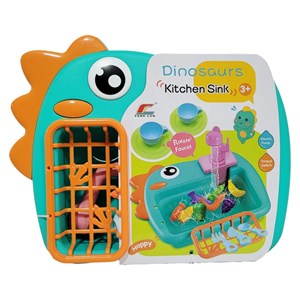 اسباب بازی سینک ظرفشویی مدل دایناسور همراه با وسایل_اسباب بازی