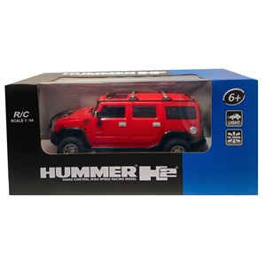 ماشین کنترلی شارژی جیپ قرمز مقیاس 1:14 مدل RC Cars Hummer H2_اسباب بازی