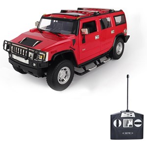 ماشین کنترلی شارژی جیپ قرمز مقیاس 1:14 مدل RC Cars Hummer H2_اسباب بازی