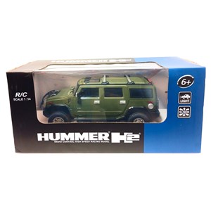 ماشین کنترلی شارژی جیپ سبز مقیاس 1:14 مدل RC Cars Hummer H2_اسباب بازی