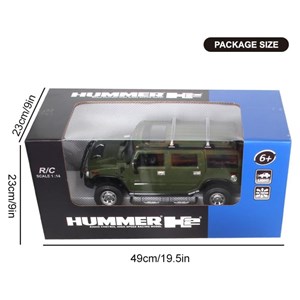 ماشین کنترلی شارژی جیپ سبز مقیاس 1:14 مدل RC Cars Hummer H2_اسباب بازی
