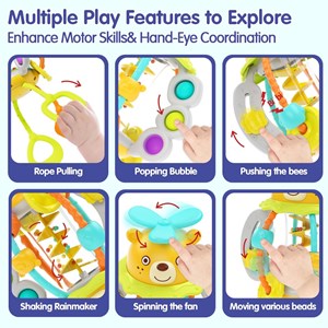 اسباب‌ بازی جغجغه آویزی هولی تویز طرح خرس مدل Hola Toys HE7916_اسباب بازی