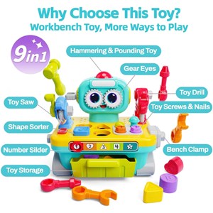 اسباب بازی میز ابزار ربات هولی تویز مدل Hola Toys HE8975_اسباب بازی