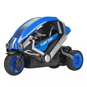 اسباب بازی موتور سیکلت 3 چرخ کنترلی شارژی آبی مقیاس 1:8 TRICYCLE STUNT_اسباب بازی