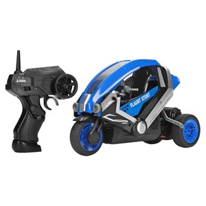 اسباب بازی موتور سیکلت 3 چرخ کنترلی شارژی آبی مقیاس 1:8 TRICYCLE STUNT_اسباب بازی
