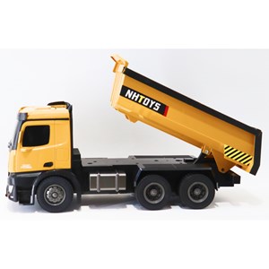 اسباب بازی کامیون کمپرسی کنترلی بزرگ مقیاس 1:14 مدل REMOTE CONTROL DUMPING TRUCK NAN HONG 9912_اسباب بازی