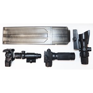 تفنگ اسباب بازی شارژی رگباری تیر فومی 6 موتوره به همراه چراغ و لیزر_اسباب بازی