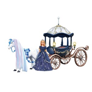 اسباب بازی کالسکه و اسب راهرو موزیکال باربی پرنسس_اسباب بازی