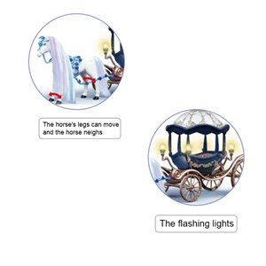 اسباب بازی کالسکه و اسب راهرو موزیکال باربی پرنسس_اسباب بازی