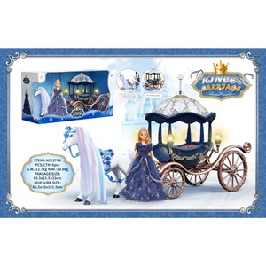 اسباب بازی کالسکه و اسب راهرو موزیکال باربی پرنسس_اسباب بازی