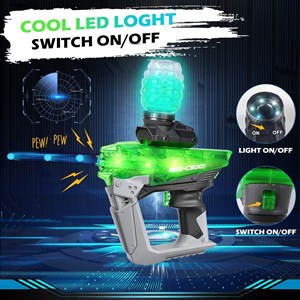 تفنگ اسباب بازی شارژی رگباری تیر ژله ای و شبرنگ مدل SKD CS001S_اسباب بازی