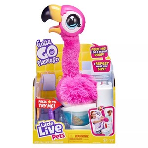 عروسک رباتیک فلامینگو دستشویی داره! Little Live Gotta Go Flamingo_اسباب بازی