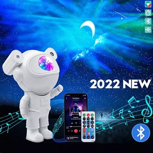 چراغ خواب طرح فضانورد کهکشانی کنترلی و اسپیکر دار بلوتوثی Astronaut Projector Light_اسباب بازی