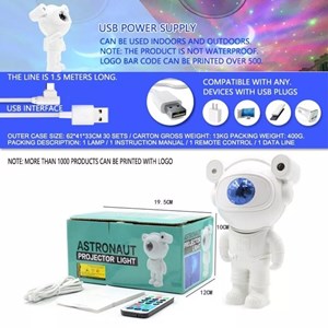 چراغ خواب طرح فضانورد کهکشانی کنترلی و اسپیکر دار بلوتوثی Astronaut Projector Light_اسباب بازی