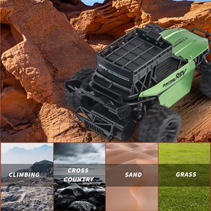 ماشین کنترلی دوربین دار آفرود سبز مدل LH-C050C-1_اسباب بازی