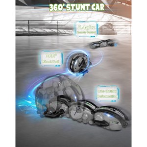 ماشین کنترلی شارژی ماری توپی مدل Rolling RC Stunt Snake Car_اسباب بازی
