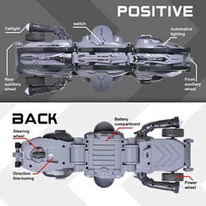 ماشین کنترلی شارژی ماری توپی مدل Rolling RC Stunt Snake Car_اسباب بازی