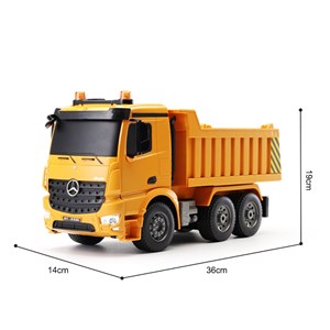 ماشین کنترلی کامیون مرسدس بنز دبل ایگل 1:20 Mercedes-Benz Arocs Dump Truck_اسباب بازی