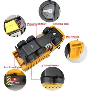 ماشین کنترلی کامیون مرسدس بنز دبل ایگل 1:20 Mercedes-Benz Arocs Dump Truck_اسباب بازی