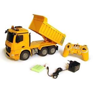  ماشین کنترلی کامیون مرسدس بنز دبل ایگل 1:20 Mercedes-Benz Arocs Dump Truck_اسباب بازی