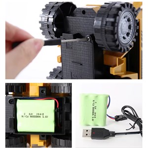 ماشین کنترلی بیل مکانیکی شارژی 5 کانال مقیاس 1:18 مدل Remote Controlled Excavator 8078E_اسباب بازی