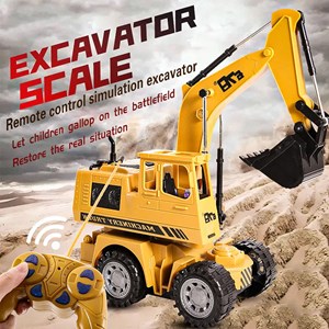ماشین کنترلی بیل مکانیکی شارژی 5 کانال مقیاس 1:18 مدل Remote Controlled Excavator 8078E_اسباب بازی
