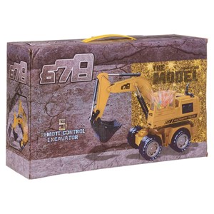 ماشین کنترلی بیل مکانیکی شارژی 5 کانال مقیاس 1:18 مدل Remote Controlled Excavator 8078E_اسباب بازی