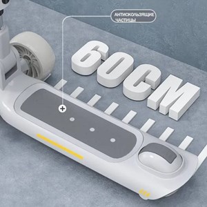 اسکوتر دو حالته صندلی دار تاشو کودک با چرخ های چراغدار و موزیکال_اسباب بازی