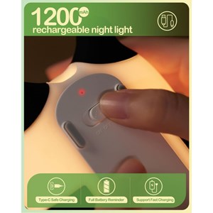 چراغ خواب سیلیکونی شارژی طرح پاندا خوابالو_اسباب بازی