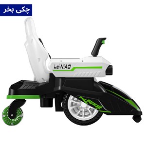 ماشین شارژی کارتینگ کنترلی 360 درجه با قابلیت پرتاب تیر ژله ای رنگ سبز_اسباب بازی