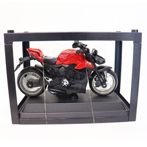 موتور اسباب بازی عقب کش موزیکال همراه با قاب رنگ قرمز_اسباب بازی