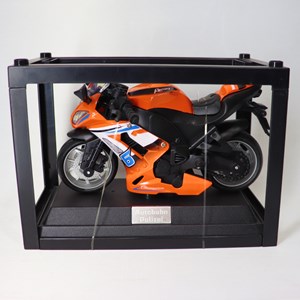 موتور اسباب بازی عقب کش موزیکال همراه با قاب رنگ نارنجی_اسباب بازی