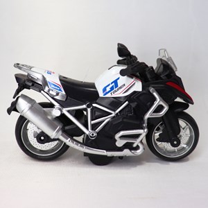 موتور اسباب بازی عقب کش موزیکال همراه با قاب رنگ سفید_اسباب بازی