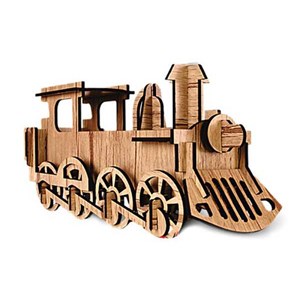 پازل سه بعدی چوبی 30 تکه مدل قطار پرشنگ Pershang Wooden Locomotive 3D Puzzle_اسباب بازی 