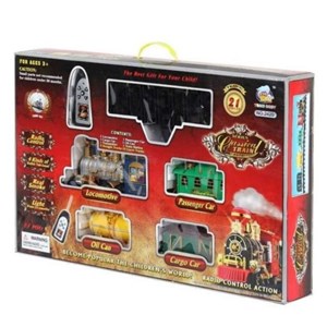 قطار اسباب بازی کنترلی دود زا 21 تکه Remote Control Train Classical_اسباب بازی